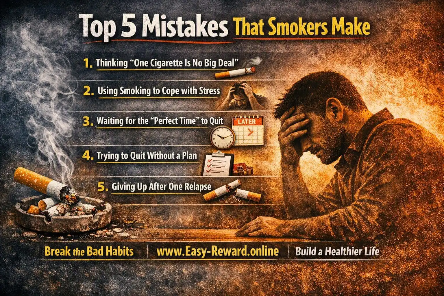 Top 5 Mistakes That Smokers Make