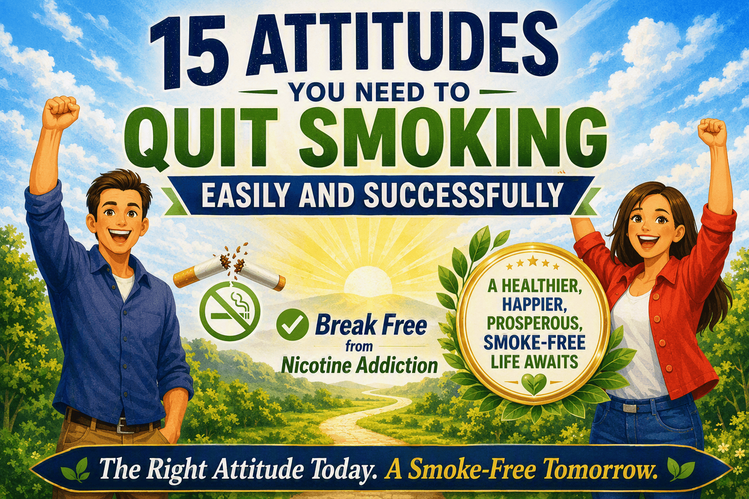 15 Attitudes You Need to Quit Smoking Easily and Successfully