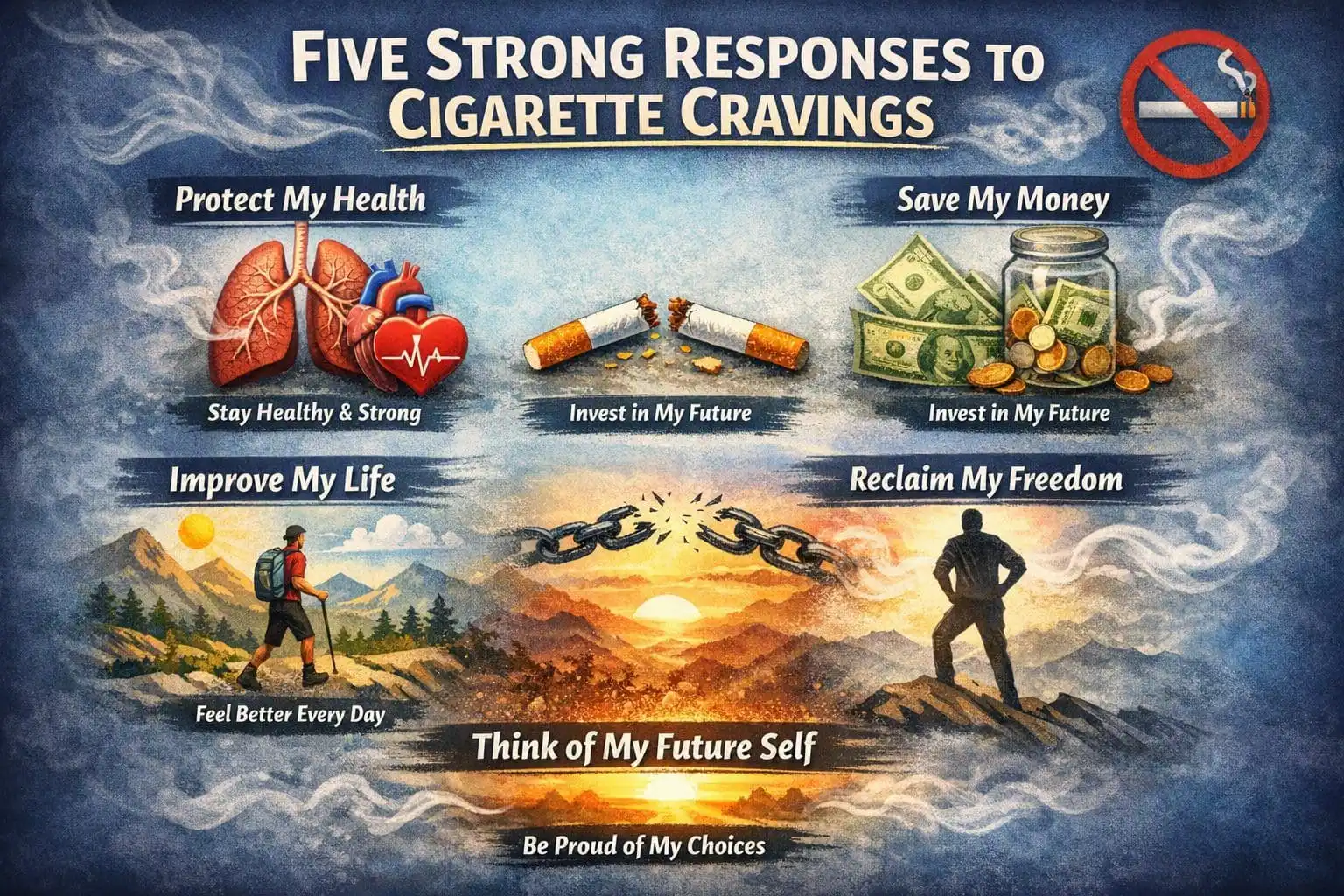 Five Strong Responses to Cigarette Cravings