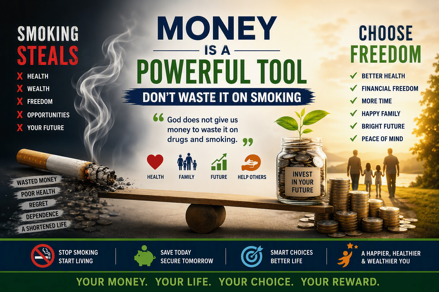Money Is a Powerful Tool – Respect it and use it wisely
